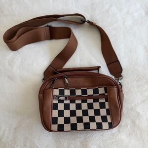 Checkered Crossbody Bag NWOT TikTok